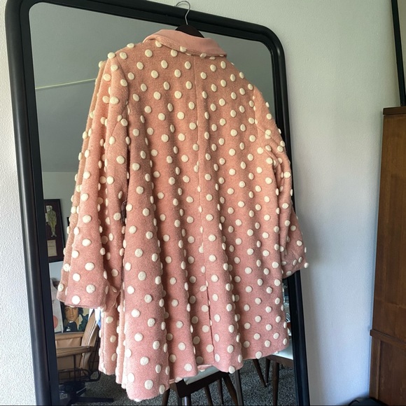 ModCloth Polka Dot wool coat, 3D dots - Picture 3 of 5